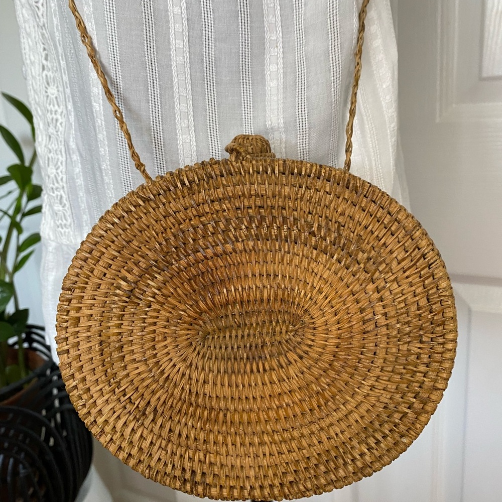 Handmade Vintage basket purse